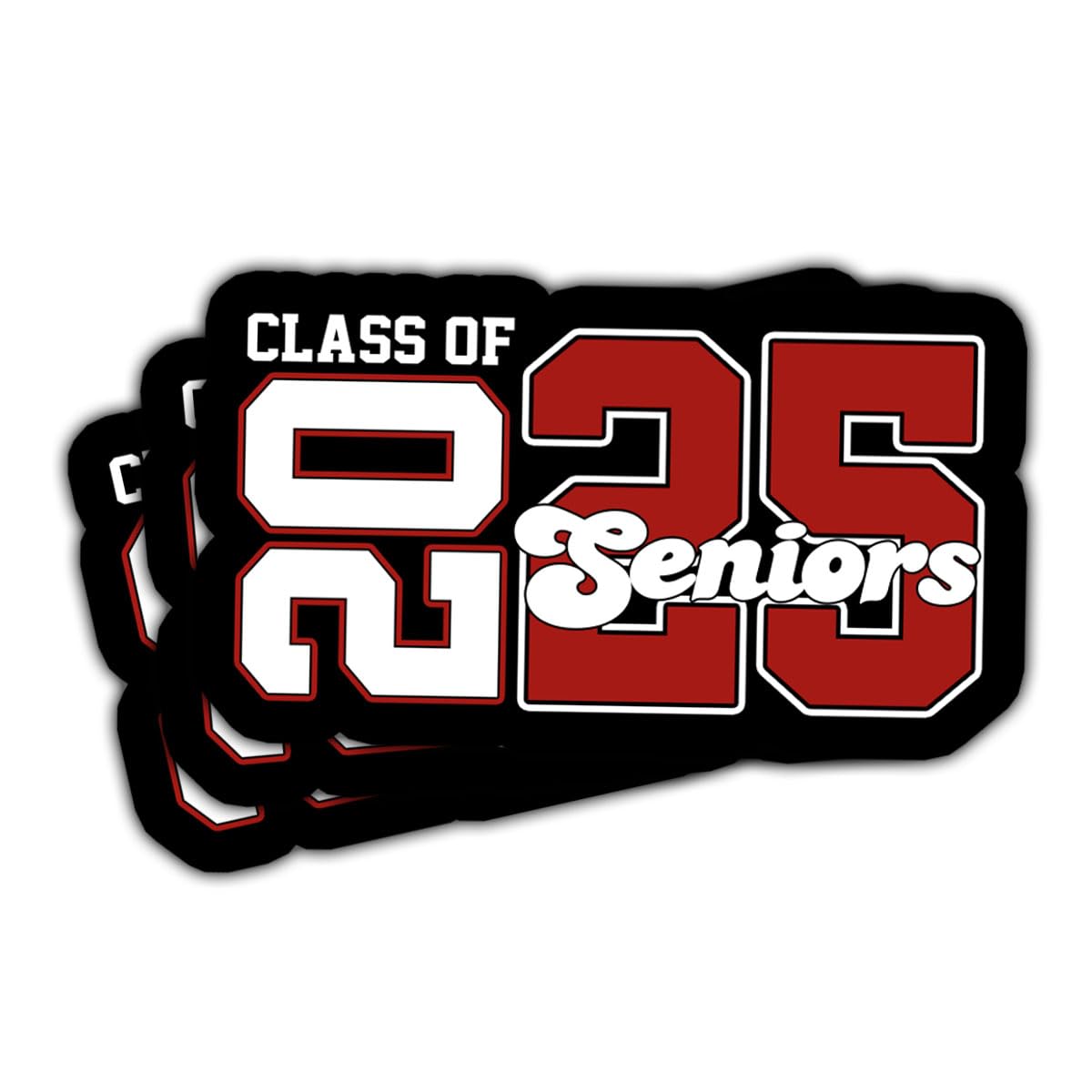 3 Pcs Class of 2025 Stickers, Class of 2025 Decorations, Graduation 2025, 2025 Senior- Stickers for Laptop Water Bottle Phone Car Window Helmet Vinyl