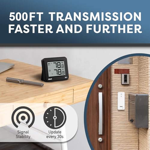 Obet B61-HEI Indoor Outdoor Thermometer Wireless Outdoor Thermometer Digital Thermometer Gauge 500Ft Remote Temperature Monitor thumb #3