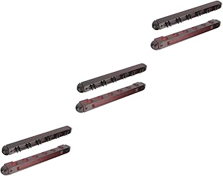 VANZACK 3 Conjuntos De Rack De Bilhar Profissional Taco De Bilhar Acessórios De Mesa De Bilhar Decoração De Madeira Cabeças De Ponte De Bilhar Decorativo Suporte De Taco Pára-Choques Mesa