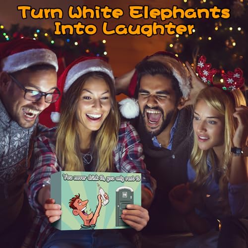 Joduy JD-SG-VINE3P Funny Shot Glasses Gift For Men: 3 Pack Gag Novelty Exchange Gifts For Adults - White Elephant Gift Dirty Santa Christmas Stocking Stuffers - Porta Potty Shotglass For Dad Father Son Brother Boyfriend thumb #3