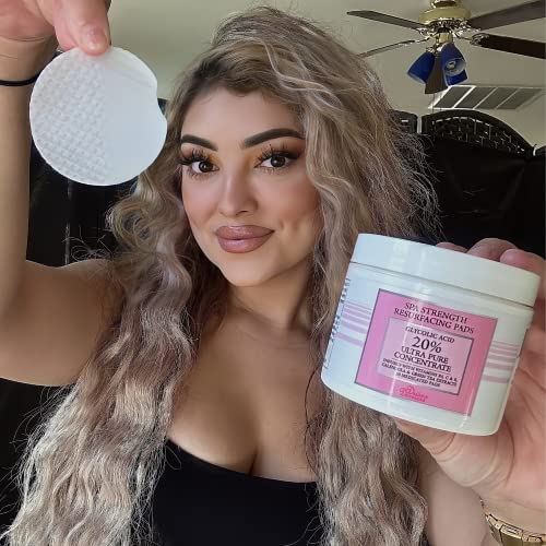 Glycolic Acid Pads, Chemical Peel For Face At Home With 20% Glycolic Acid And Vitamin C - Exfoliating Face Pads, Glycolic Acid Peel For Face Exfoliating Pads -Face Cleansing Pads 50 Cotton Facial Pads #TOP5