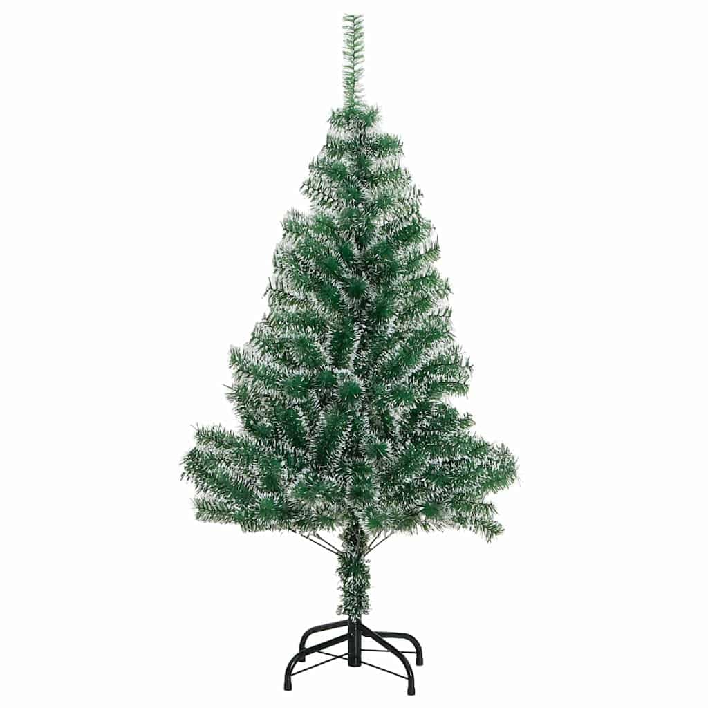 Sztuczna choinka z oświetleniem LED, 150 cm, PET i metalem, 150 diod LED, USB 5 V, do salonu, na taras i na zewnątrz, w zestawie stojak i biżuteria