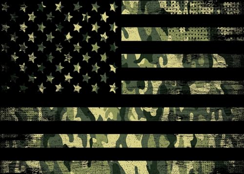 Fondo de Tela BELECO 10x8ft Bandera Americana Camuflaje miniatura 4