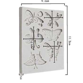 アメ細工用 シリコン蝶々型 シリコン型・モールド 3サイズ 程よくリアルな蝶 シリコン