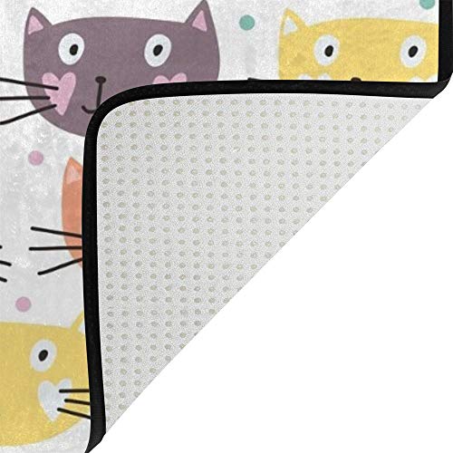 Tapis de sol antidérapant grand format lavable pour sol glissant