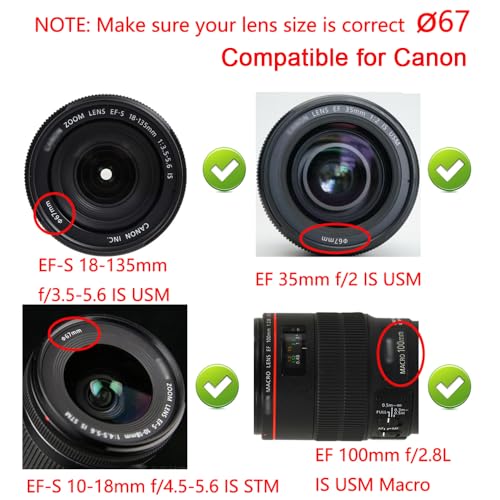 Anillo adaptador de aumento 67 mm a 82 mm para lentes de cámara, convertidor de filtro, accesorios para lentes (2 unidades con paño de limpieza) miniatura 5