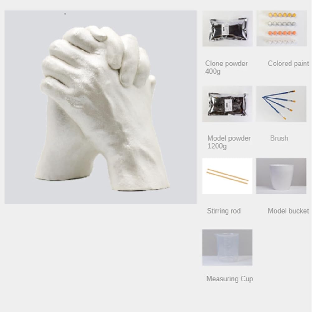 Bamberg Coppie Colate A Mano Scultura in Pietra Realistica per Due Stampi Fatti A Mano per la Festa della Mamma Fai-da-Te Fuso A Mano Clone Finger Facile Installazione A