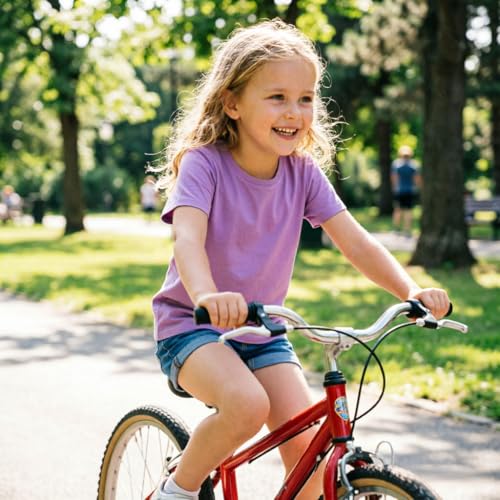 Image of Girls /Kids /Toddlers Crew Neck Cotton T-Shirts Short Sleeve Summer Basic Tops（Age 2-12Y）