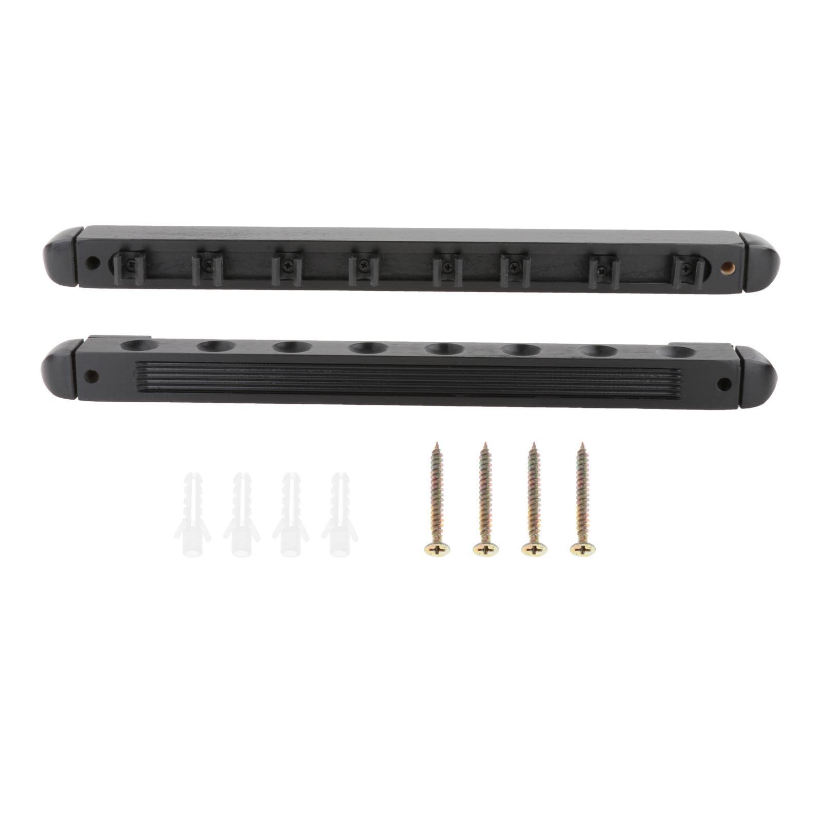 Perfeclan 8 Loch Polrahmen Billard Queue Halterung, Billardqueue Wandhalter Pool Cue Rack Stick Halter Wandhalterung aus Holz Billiard Zubehör für 8 Billiard Cue