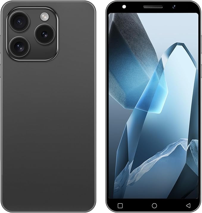 JoyHandy Unlocked 4G Smartphone, 5,0-Zoll HD-Bildschirm, 16GB ROM (128GB Erweiterung), Android 10.0, Face ID/WiFi/GPS Dual-SIM Dual-Kamera Handy (Black)