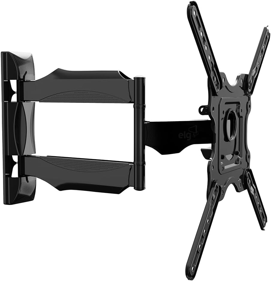 Suporte de TV Articulado de Parede, Função Avanço e Recuo, Giro Horizontal de Até 90°, VESA 100x100 a 400x400mm, 26" a 75"