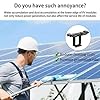 Diheohg 30 Cadres de Panneaux Solaires avec Clip Drainant L'Eau, Épaisseur 30 Mm, Panneaux PV, Suppression Automatique de la Poussière D'Eau Stagnante, Outil Extérieur, Installation Facile #4