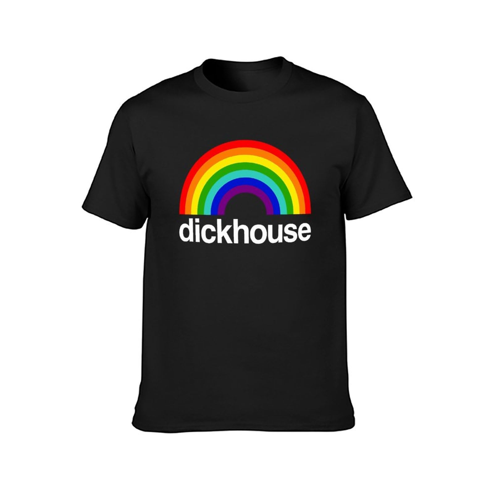 Qianximihoutao Unisex Black Dickhouse Mens T-Shirt Graphic Tee Shirt Xxl