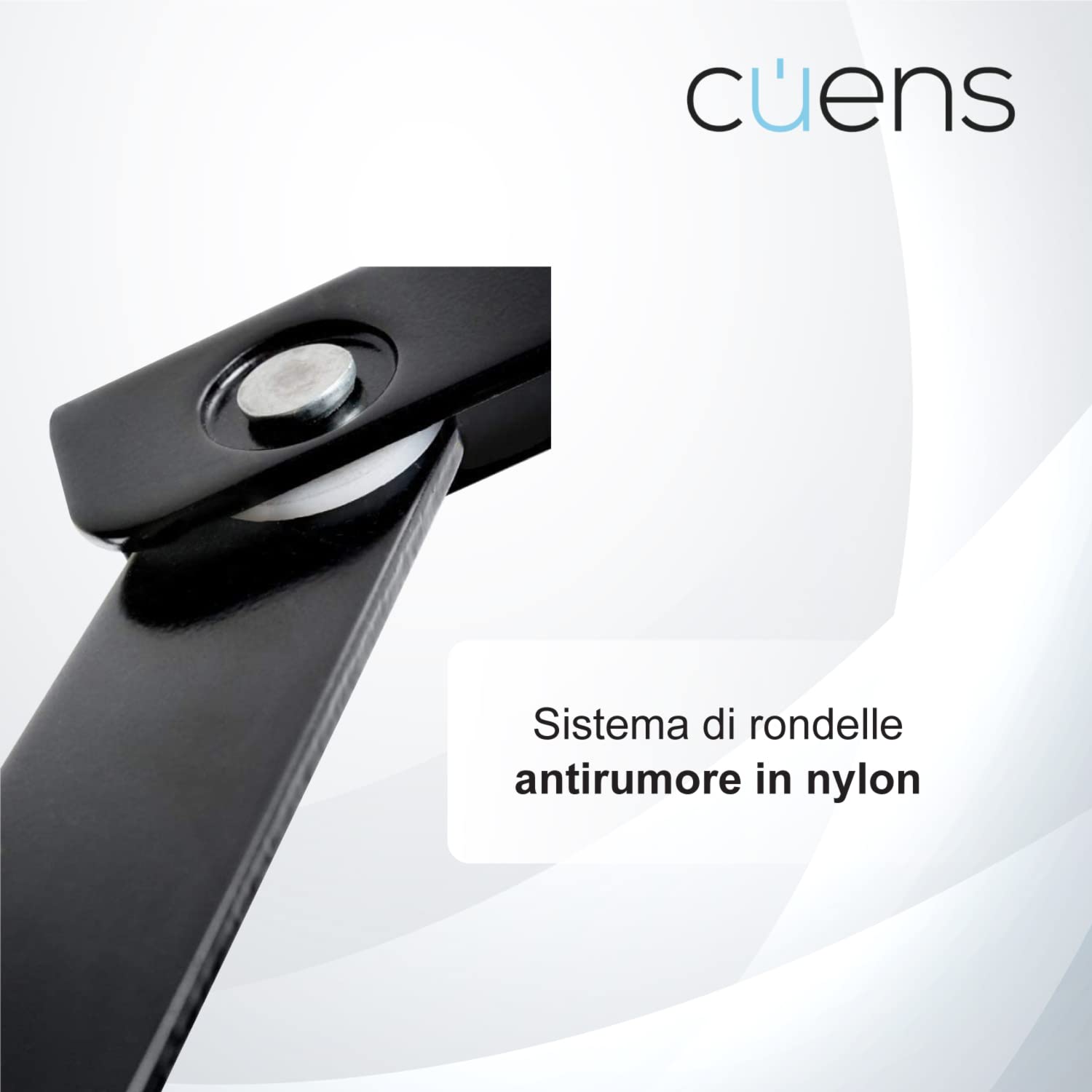 "Set di 2 cerniere per letto con molle 1250 N – ideale per tartine da 150 cm – Sistema di rondelle in nylon anti rumore – Cuens"