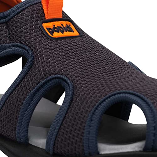 Sandália Papete Menino Nº 28 Ao 33 Casual Masculina 15.04J (Chumbo, Infantil, br_footwear_size_syste