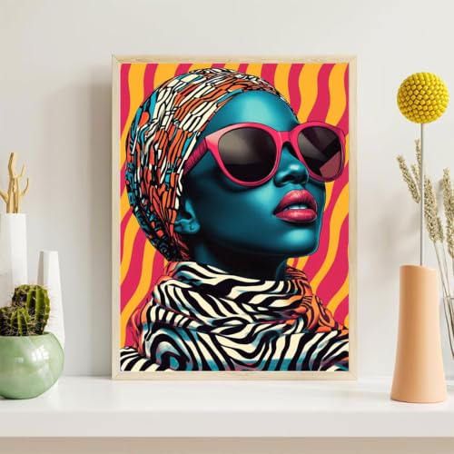 Kit Broderie Diamant Complet Abstrait pour sublimer votre salon avec un tableau fait maison 60x80