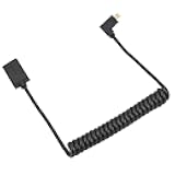 ciciglow Micro HD Multimedia Interface Cable, 4.0mm/0.2in Micro HD to Female Spring Fine Cable Spring Adapter Universal Connecting 1.2m (90 Degree Right Bent)