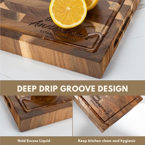 Tabla de Cortar de Madera de Acacia Personalizada miniatura 6