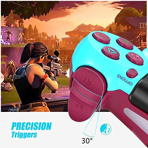 Controlador de jogo para PS4 sem fio Gamepad para PS4 / PS4 Pro / PC e laptop com vibração e função