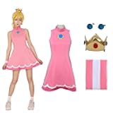 Women's Princess Tennis Dress Cosplay Costume with Crown