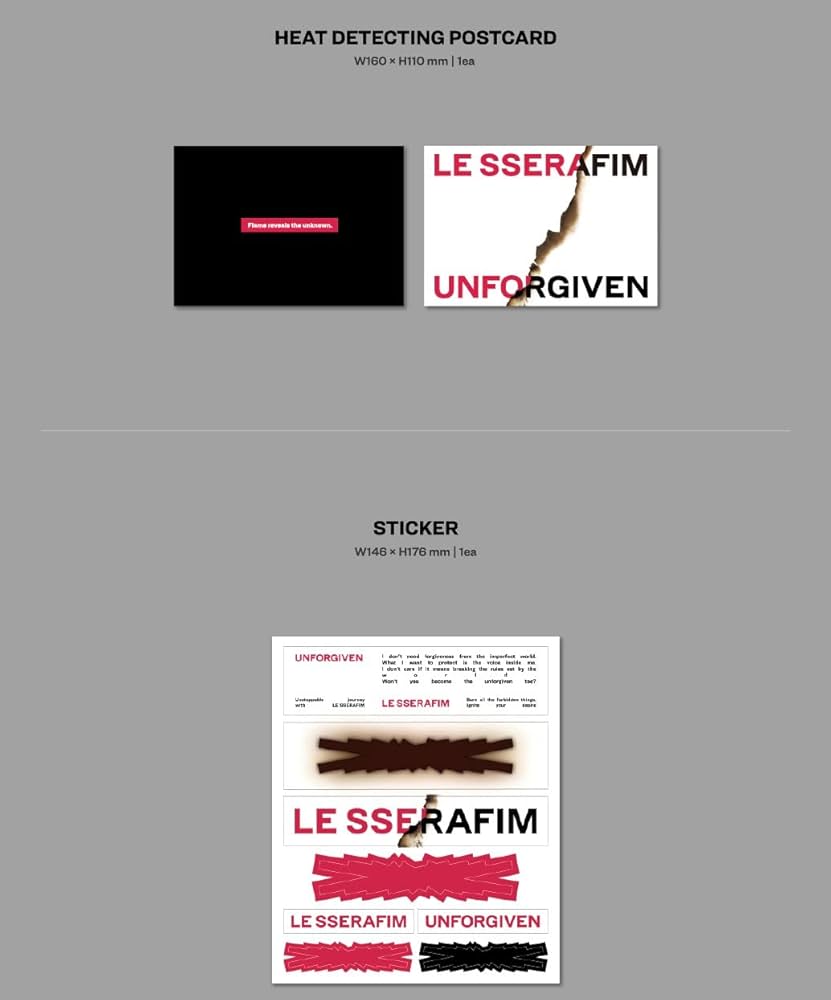 Amazon.com: LE SSERAFIM 1st Studio Album 'Unforgiven'(韓国盤