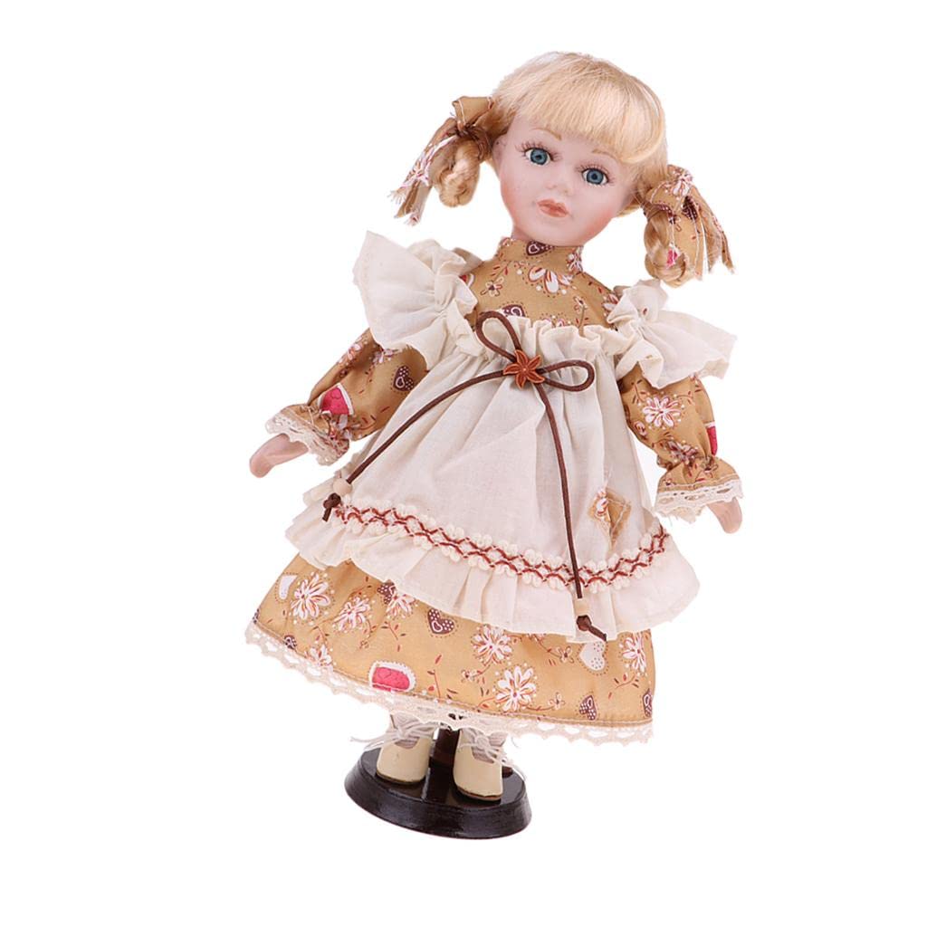 CALANDIS™ 30cm Lovely Porcelain Girl Doll People Figure with