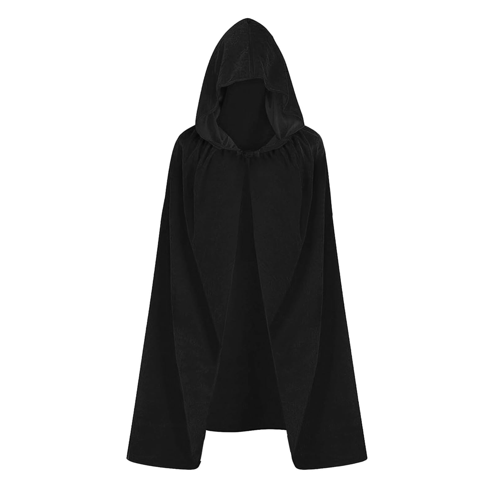 Black Cape, Black Cloak, Black Cloak Kids, 90cm Halloween Hooded Cloak Long Capes for Boys Girls Halloween Christmas Witch Vampires Costume Cosplay Party