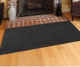 Tirifer Fire Resistant Fireplace Hearth Rug, Gas Grill Splatter Mat Heat Resistant Non Stick BBQ Patio Protector Grilling Gear, Backyard Floor Protective Rug(72'' x 36'')