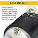 Legrand Pass & Seymour PS5266XCCV4 15 Amp 125V Straight Blade Extra Hard Use Specification Grade Plug, NEMA 5-15P, Black/White (1 Count)