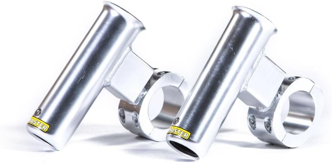 Fishmaster Outrigger Rod Holders (Pair) - Swivel Mount, Clamp Design, Marine Grade Anodized Aluminum