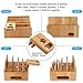 Pezin & Hulin Cell Phone Charging Stations, Bamboo Dock Organizer for Multi Devices, Tablets, Smart Watch, with Pack 5 Cables, No Power Charger Supply