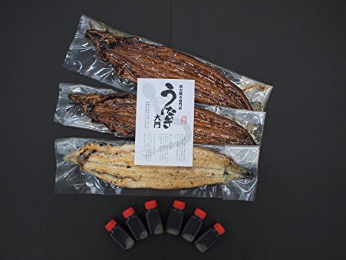 紀州職人焼　一串づつ丁寧に焼き上げた　国産炭火蒲焼2尾白焼1尾　タレ付きセット