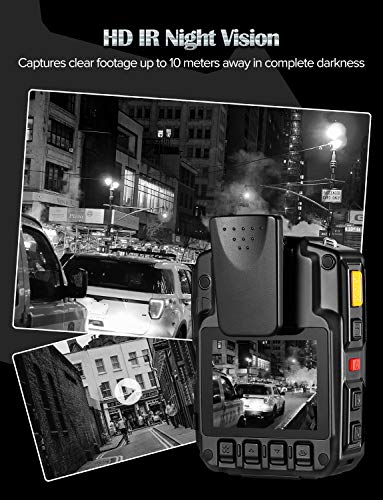 Boblov Hd66/D7 2K 1440P Body Worn Camera Ip67 Waterproof&Anti -Fall, Two Batteies With Dock,1440P Wearable Camera Audio & Video Recorder 170° Wide Angle Ir Night Vision With 360° Rotation Clip (32Gb) #TOP2