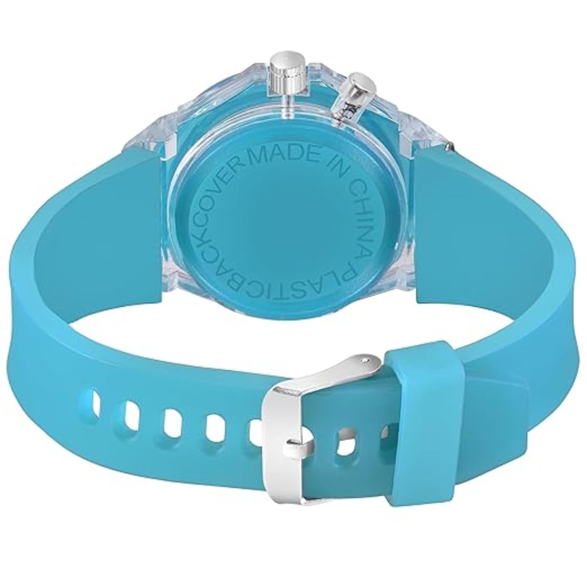 ON TIME OCTUS Resin Kids Analouge Multi-Color Light Cute 3D Cartoon Character Boys And Girls Watch (Multicolour Dial & Colored Strap) (Blue 2) 1