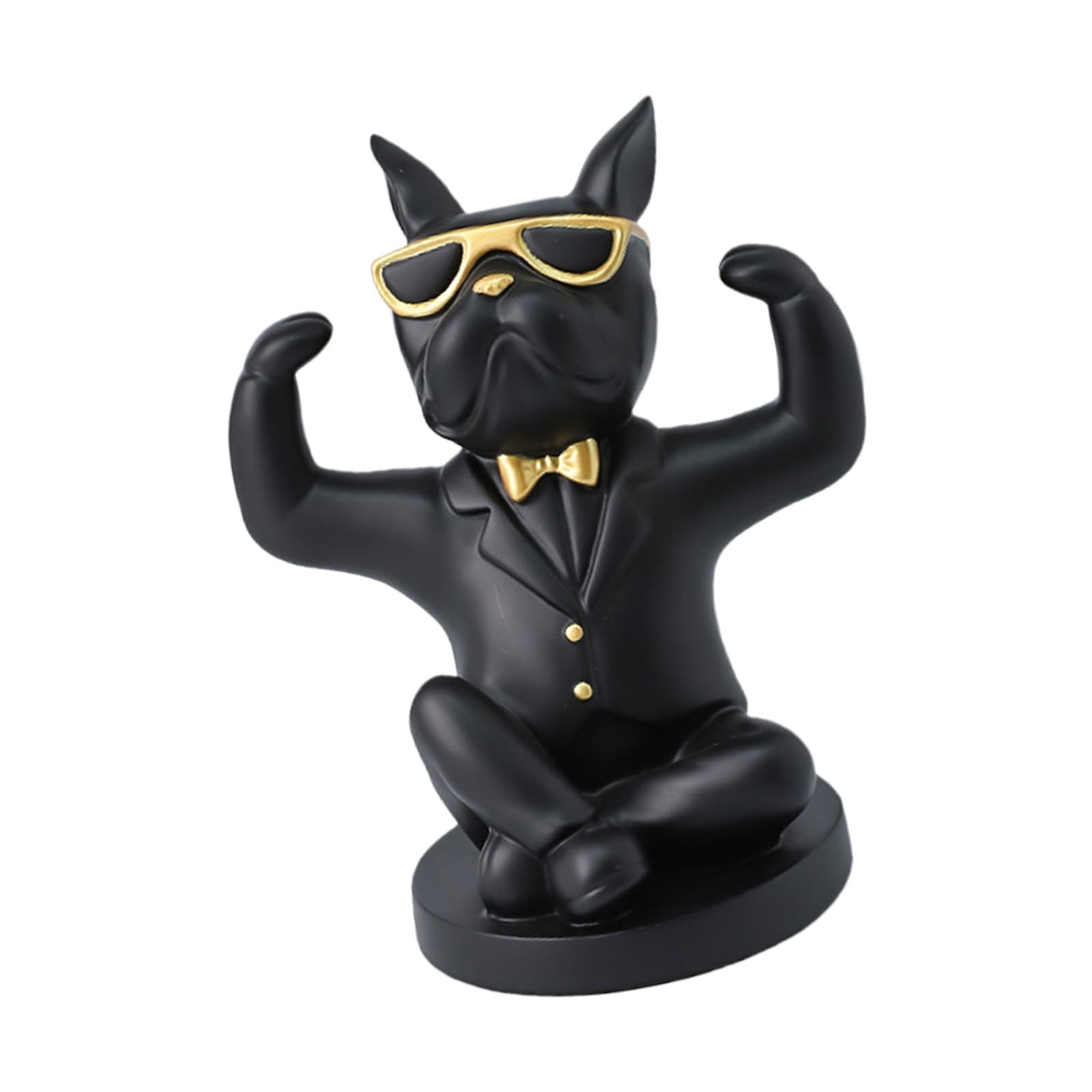 carotoe Modern Wine Rack Organizers in Fun French Dog Shape Sturdy Resin Materials French Dog Wine Display Stand Stand