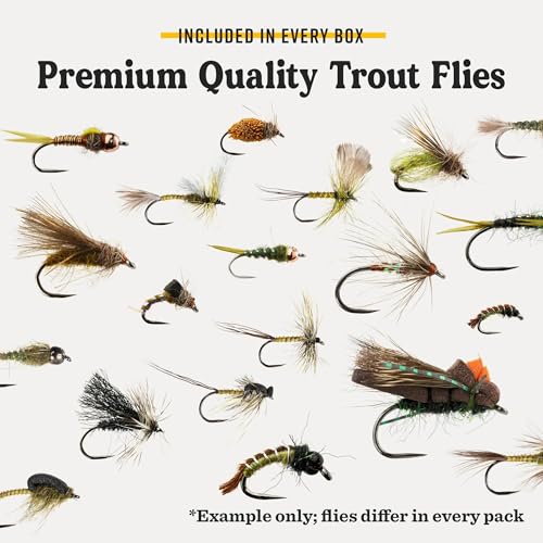 Image of Postfly Trout Fly Fishing Kit, Premium Flies for Rainbow Trout, Brown Trout and Brook Trout