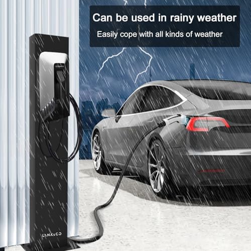 EV Charger Pedestal Outdoor Electric Vehicle Stand Freestanding Charging Station Stand,EV Charger Stand, Durable Support Pole for Electric Vehicle Charging Stations, Ideal for Garage and Out