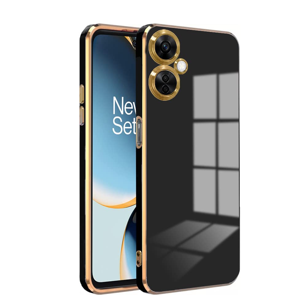 KARWAN®️ Luxury 6D Chrome Back Cover Case Compatible for OnePlus Nord CE3 Lite 5G |Slim Shockproof Soft TPU | Raised Lips Protection | Camera Protection | Stylish Back Case and Cover | -Black (B0C5M4J6DX) Amazon Price History, Amazon Price Tracker