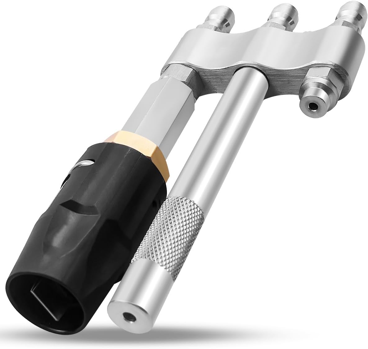Pressure Washer Chemical Tip M5 Twist Nozzles, Long Range Chemical Shooter for 3-7 GPM, 1/4” Quick Connect, Adjustable Washing Up to 50 Feet, 3 Nozzles
