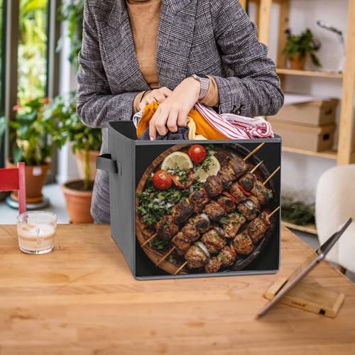 Bac de rangement pliable bois pour organisation dressing et placard - 8
