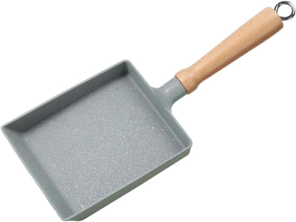 KICHOUSE Japanese Tamagoyaki Pan Non-stick Square Omelette Frying Pan 8-Inch Cooking for Breakfast and Home Cooking