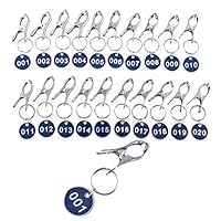 Amazon | MITUKE ドア番号タグ クローク ロッカー 番号札 キー