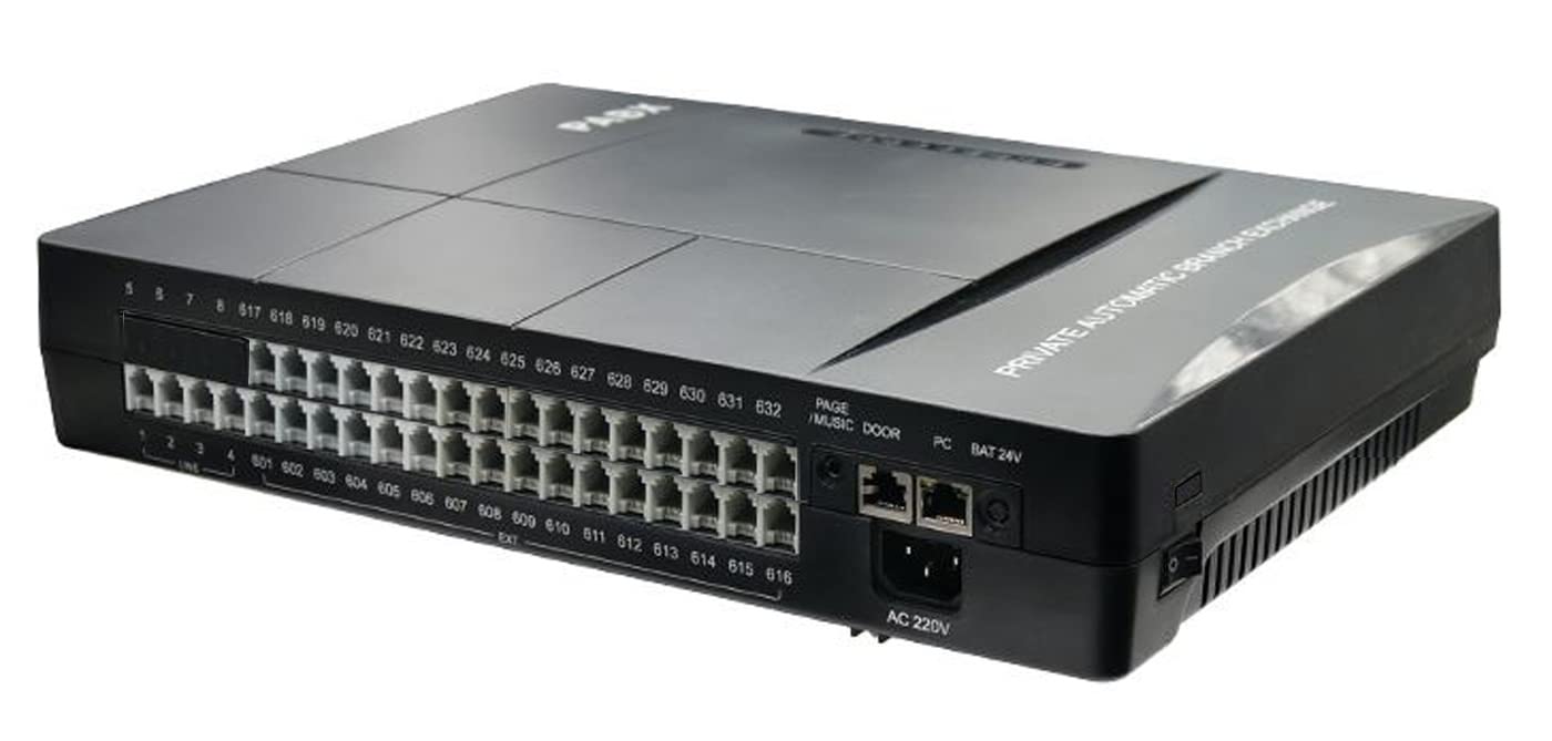 Centralino Telefonico Analogico Professionale CP832F connessione PC con LAN Garanzia Italia (4 Linee 32 Interni)
