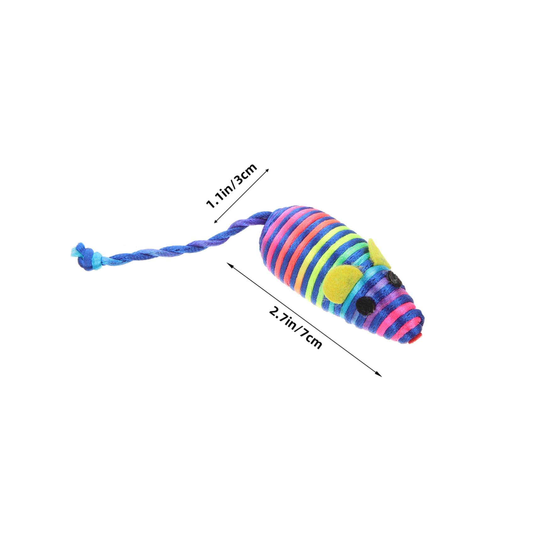 YARNOW Lot De 5 Jouets pour Chat Souris Jouet Portable pour Chasser Accessoires pour Chaton 8 Pièces X 5
