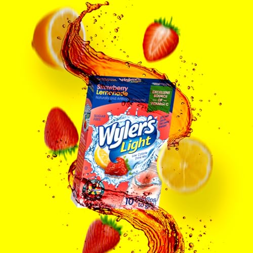 Wyler's Light Singles To Go Water Drink Mix, Strawberry Lemonade, 96 Count - image 8