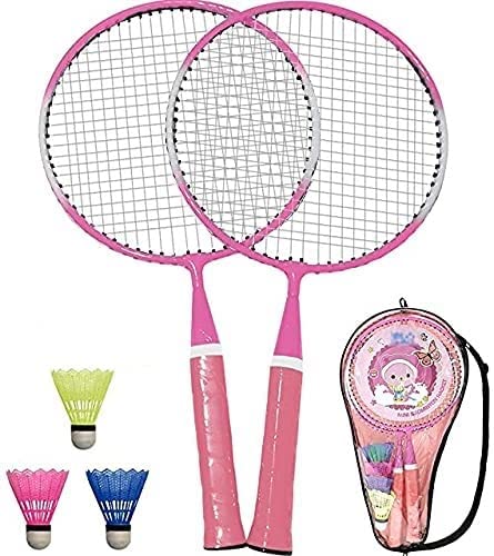 MSB Sports Baby Badminton (Multicolour) (Colour May Vary) 3 Plastic Cock