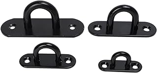 Ceiling Mount Ring Hook and Load Bearing Door Fixing,5 PCS Eye Plate Set, Reinforced Eye Plate (8mm)