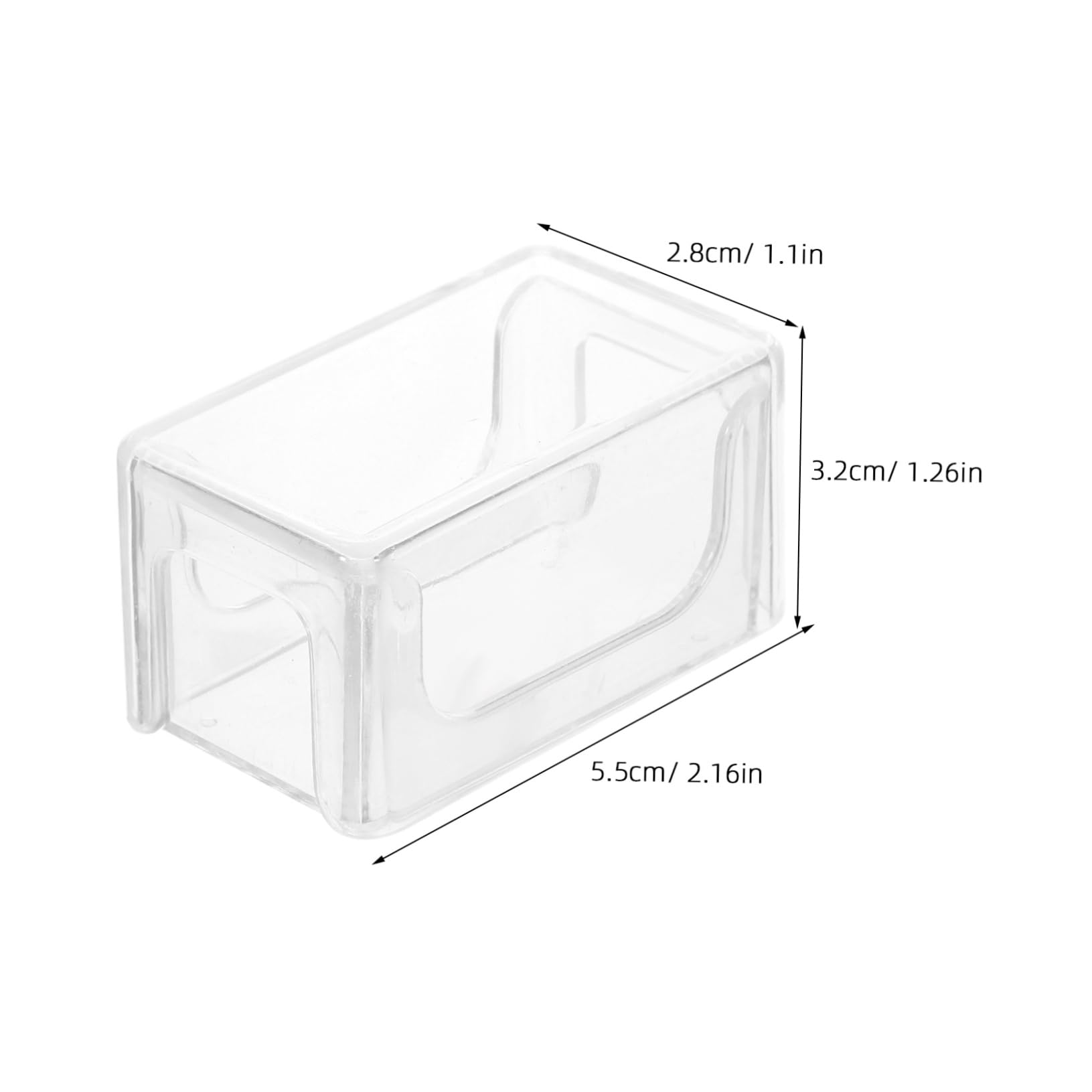 BCOATH 3pcs Transparent Acrylic Billiard Chalk Holder Case Durable and Lightweight Pool Table Accessory for Snooker Balls Storage Effortless Chalk Level Monitoring