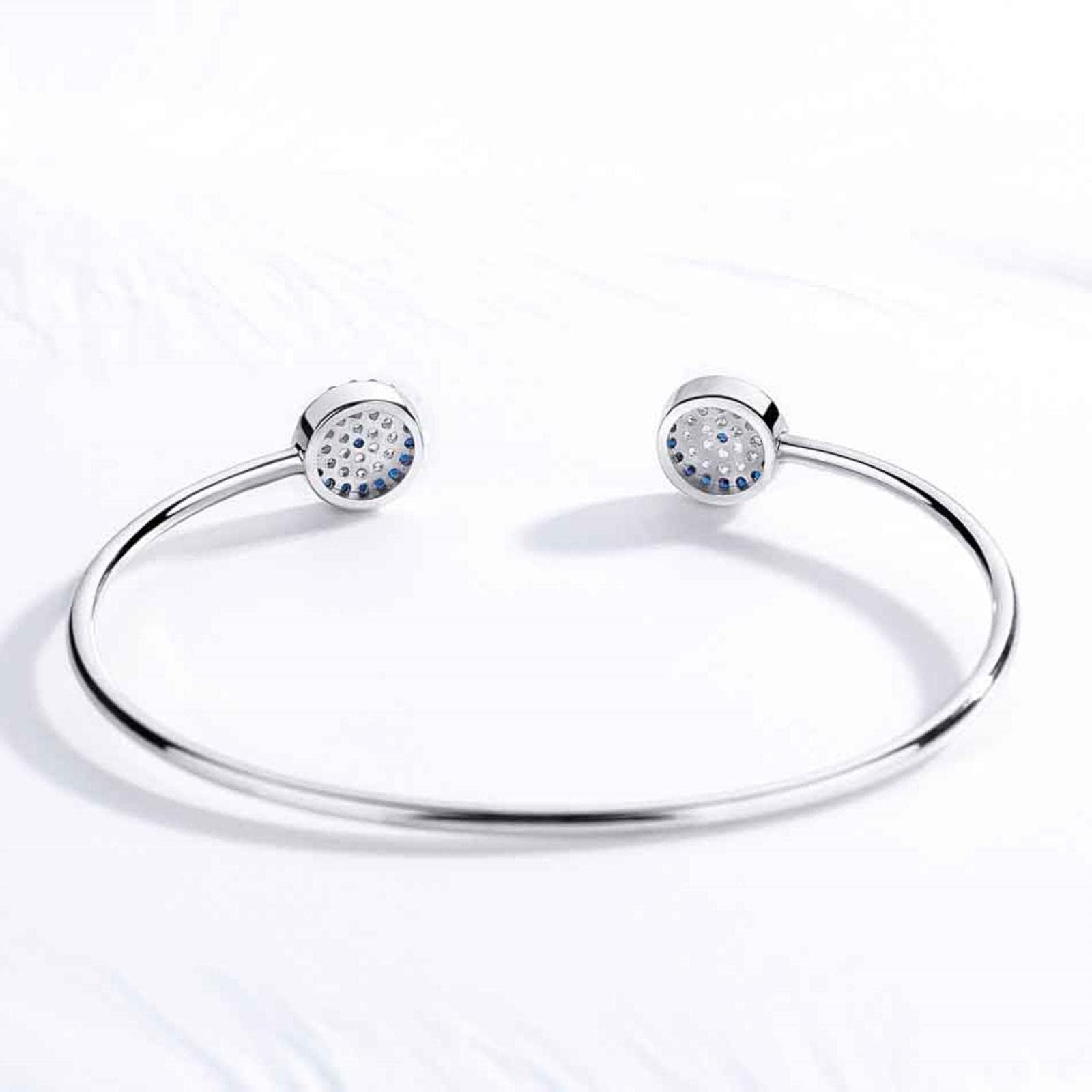 XYNSNDB Brazaletes de Plata de Ley 925 con diseño de Ojo Malvado, Pulseras de diseño de Ojo Azul para Mujer, Cadena de Serpiente, joyería turca
