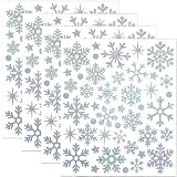 Adesivi autoadesivi (fiocchi di neve argentati)